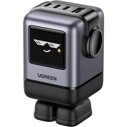 UGREEN Uno 100W 4-منفذ GaN سريع شاحن UK أسود