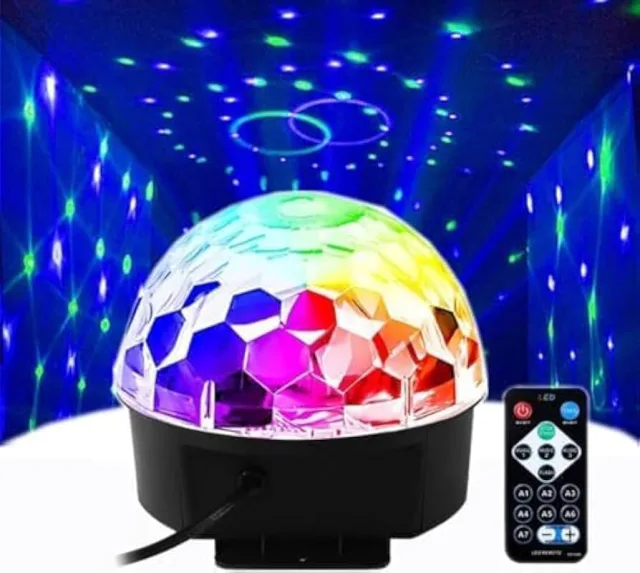 LED Round Crystal Magic Ball إضاءة Multicolour