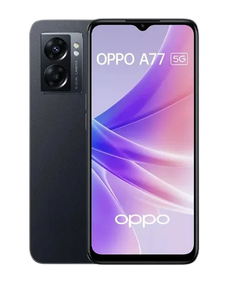 هاتف OPPO A77 5G | ذاكرة 4 جيجا بايت | سعة تخزين 64 | فايف جي -أسود